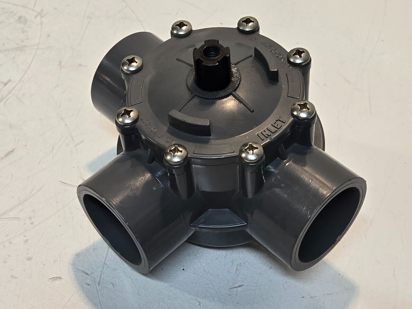 CPVC 3-Way Diverter Valve for 2" Pipe | Missing Handle See Pictures
