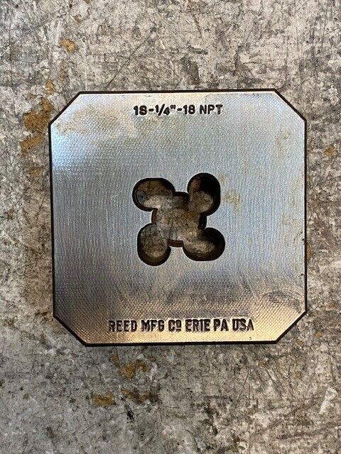 Reed Manufacturing 1SP1 1/4" Pipe Threading Die 2-1/2" X 2-1/2"