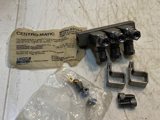 Centro-Matic Model 83715-3 Single Grease Injector Assembly Lubrication Injector
