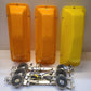 3 Quantity of ABS Roof Taxi TopLights & Magnetic Base 18" x 6.5" (3 Qty)