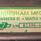 Cunningham MFG Hydraulic Cylinder Model HS 82396-459 | 82396 459