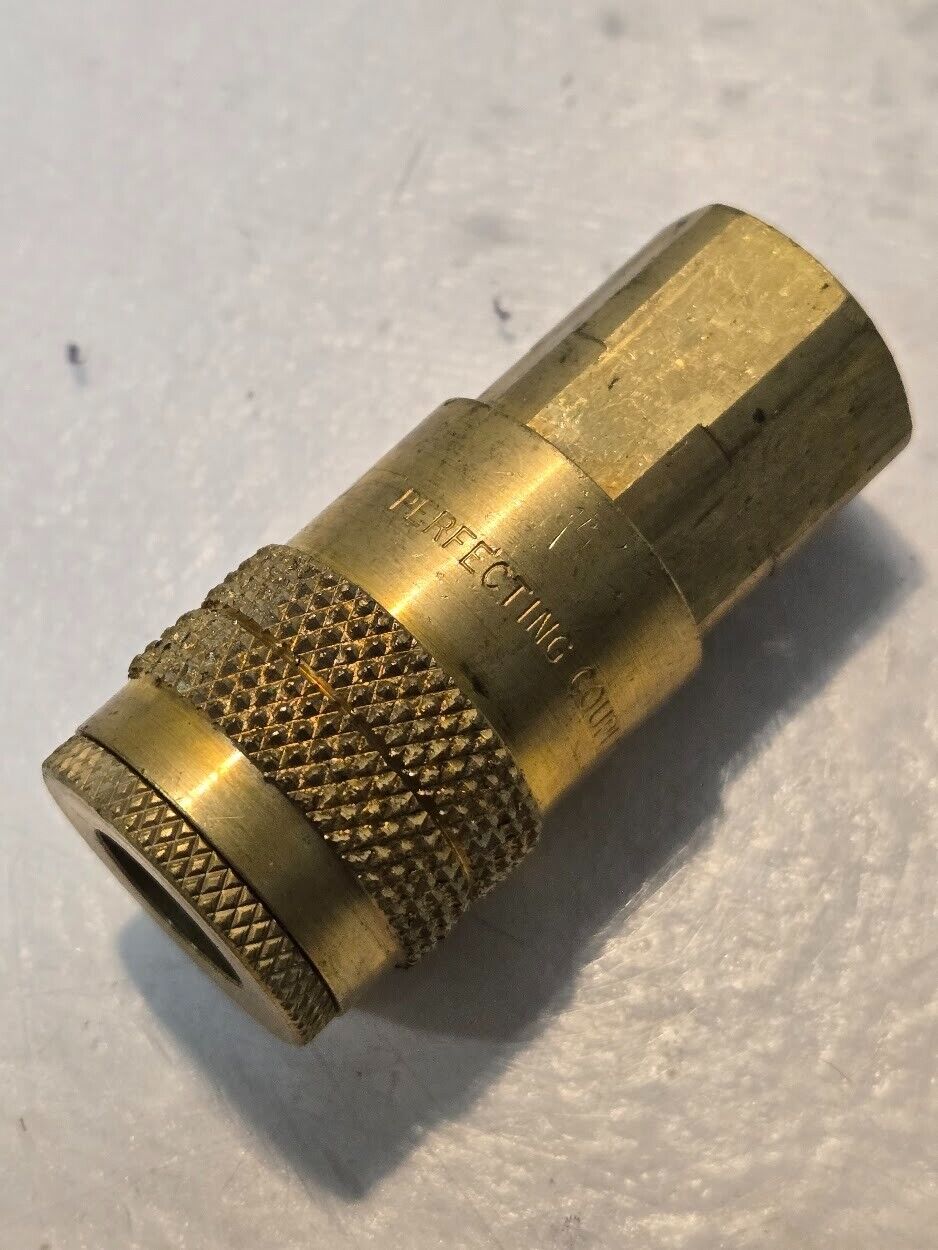 2 Quantity of Perfecting Coupling Series F 1/4" Quick Couplings 1/4" MPT (2 Qty)