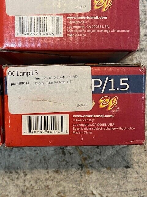 4 Qty of American DJ O-Clamp/1.5 360 Degree Wrap Around Clamps 488014 (4 Qty)