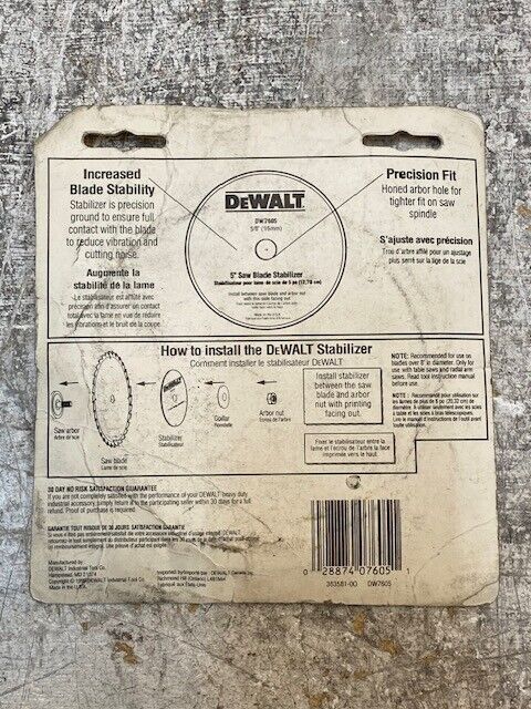 DeWalt 5" Saw Blade Stabilizer DW7605 5/8" (16mm)