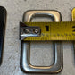 34 Qty of Metal Rectangle Buckle Rings 2-1/4"x1-3/8" Gold/Silver/Black (34 Qty)