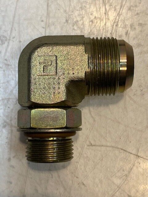 7 Qty of Parker 90 Degree Male Elbow Fittings 33mm Thread 27mm Thread (7 Qty)