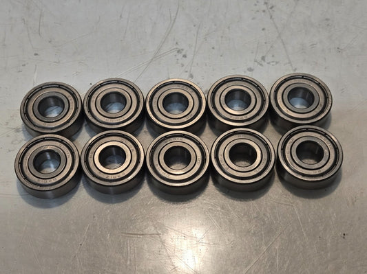 10 Quantity of PC Metal Shielded Ball Bearings 6201Z | 32 mm OD (10 Qty)