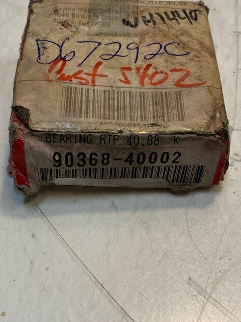 Toyota KOYO Hi-Cap 57390A-N Tapered Roller Bearing 40mm Bore 90368-40002