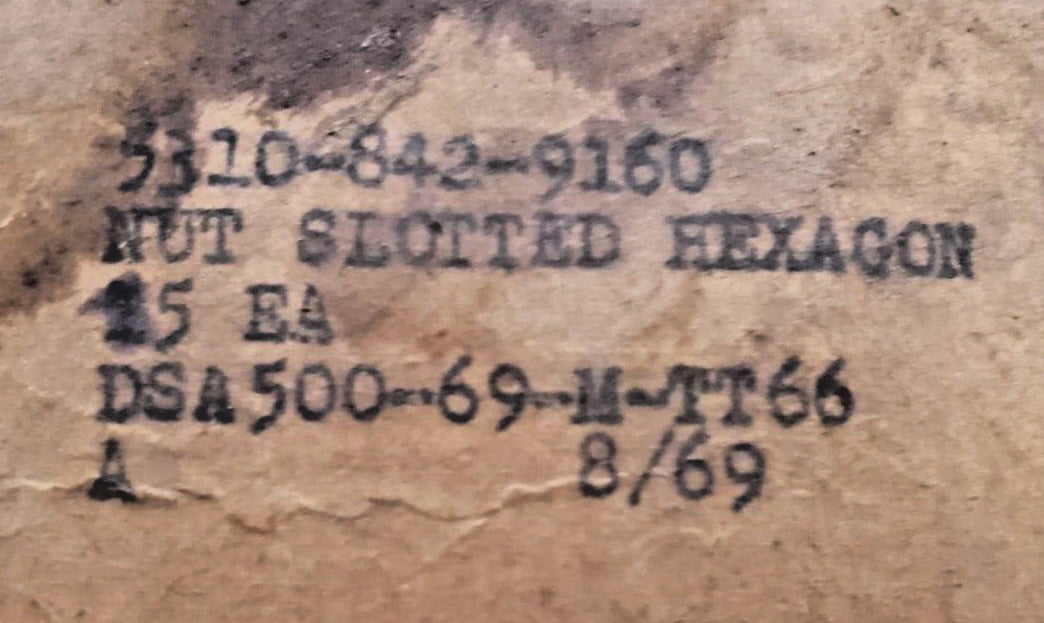 5 Qty. of Waukesha Slotted Hexagon Nuts 5310842-9160 | DSA500-69-M-TT66 (5 Qty)