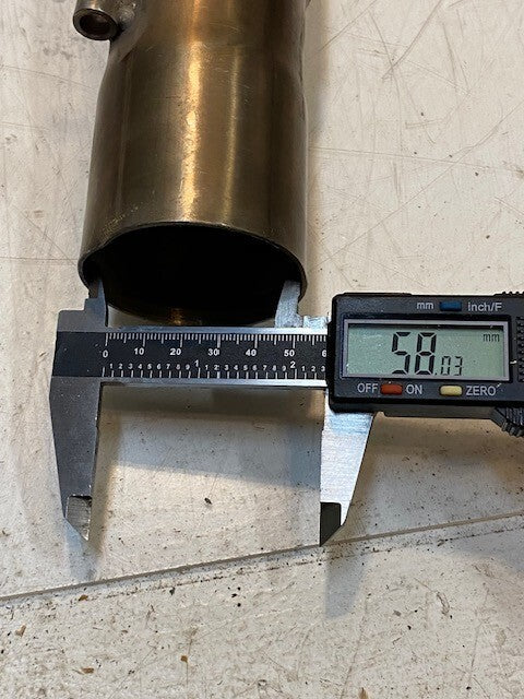 JAGCO Exhaust Pipe 28" Long 4-3/4" Tall 58mm ID 64mm OD