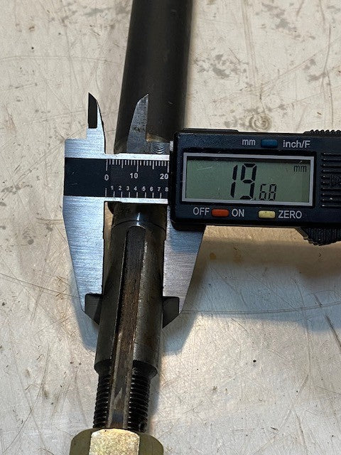 Driveshaft Propeller PTO Shaft 21" Long 16mm Thread 26mm OD 10-Spline 22mm