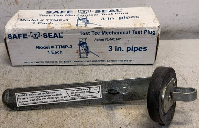 Safe-T Seal Test-Tee Mechanical Test Plug TTMP-3 Designed For 3in Pipes
