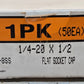 200 Quantity of Flat Socket Cap Screws 1/4"-20x1/2" 18-8SS (200 Quantity)