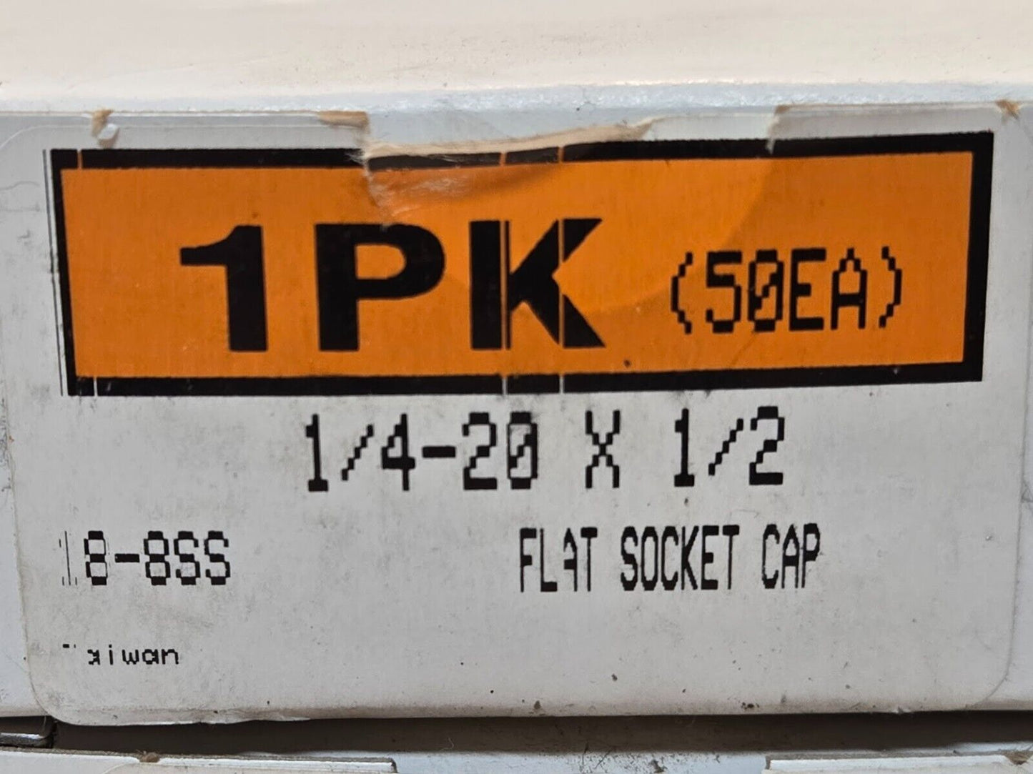 200 Quantity of Flat Socket Cap Screws 1/4"-20x1/2" 18-8SS (200 Quantity)