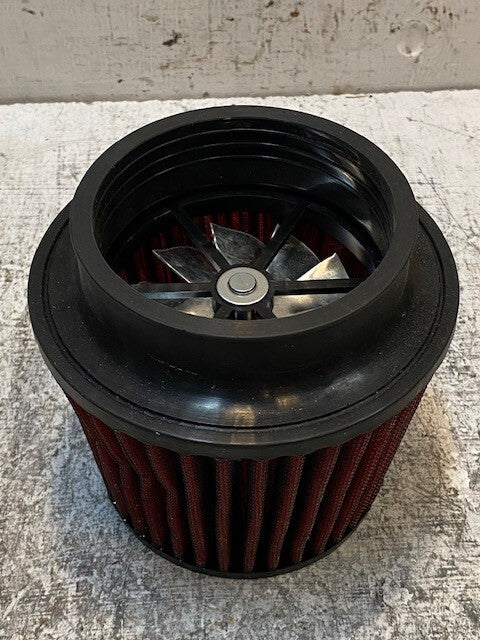 Air Filter, Red, 3-7/8" Bore 6" Wide 5-3/4" Tall