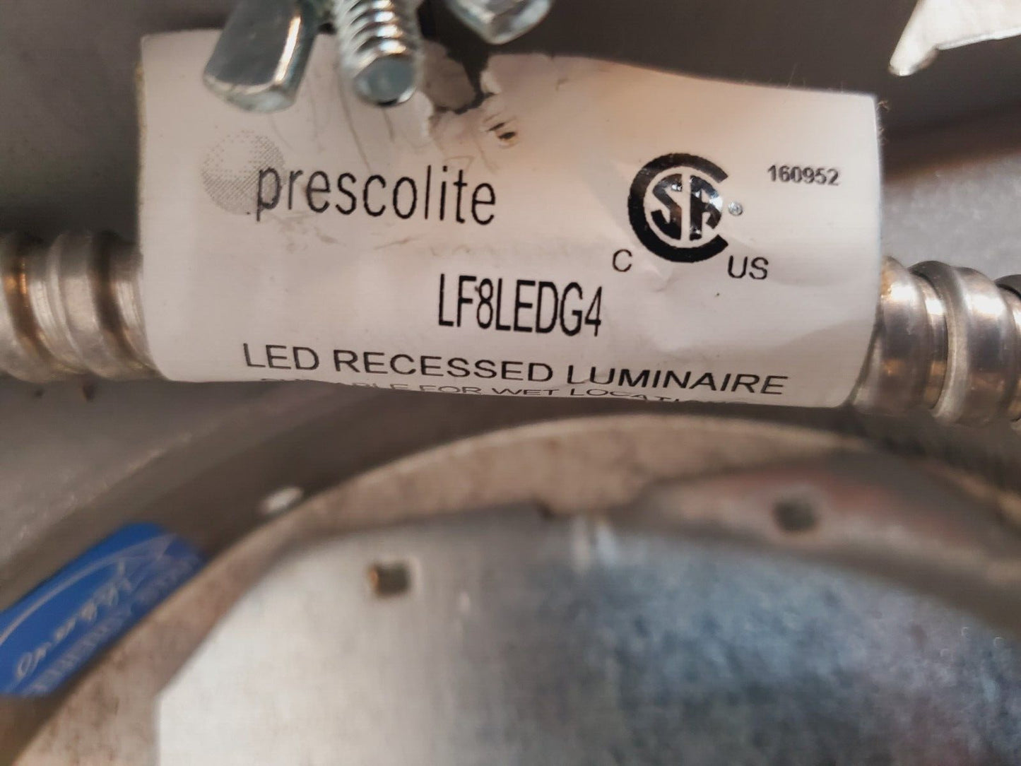 2 Qty Prescolite Recessed LED Frame LF8LEDG4 BG1502000 (2 Qty)