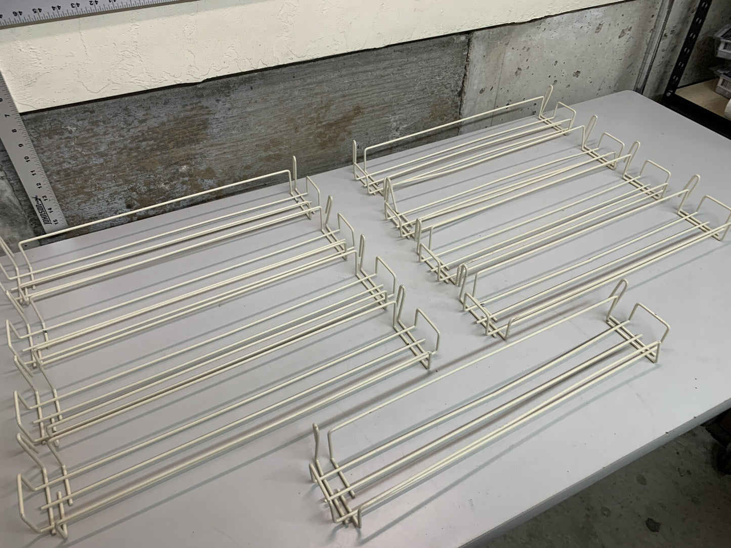 9 Pack of 24” Steel Wire Hook Racks - SEE ALL PICTURES, SOME HAVE BENDS