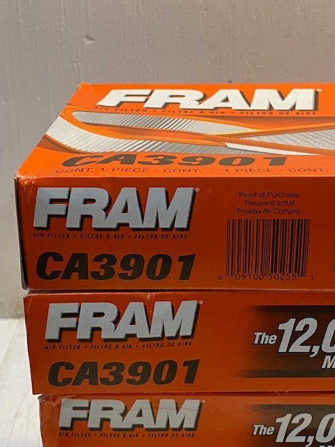 6 Quantity of FRAM Extra Guard Engine Air Filters CA3901 (6 Quantity)
