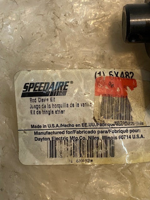Speedaire 6X482 Rod Clavis & Pin Kit 18mm Bore