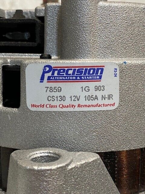 Precision Reman Alternator 7802-7 | 7859 | CS130 12V 105A