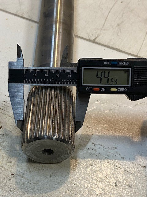 Drive Shaft Universal Joint 42-1/2" Long 45mm End 34-Spline