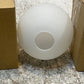 3 Qty of White Glass 4" Ball Lamp Shade Hanging Light Cover Fixtures (3 Qty)