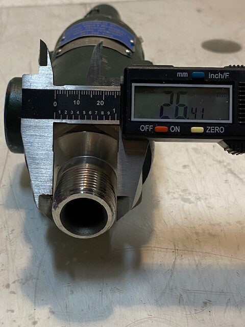 Farris Pressure Relief Valve 27CA23-M20, 27305, WCB 24800, 11" Long 26mm Thread