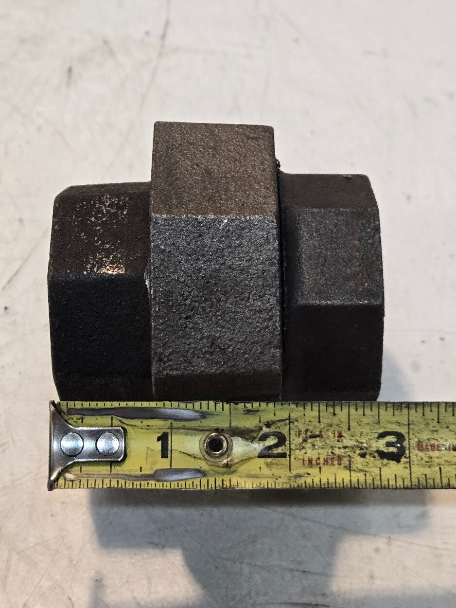 10 Quantity of Flagg 250 1-1/2 Inch Black Pipe Unions | 3-1/4" Hex Nut (10 Qty)