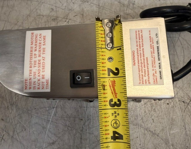 Grand Hall Rotisserie Drive Motor Stainless Steel 120V | P80N7A Replacement
