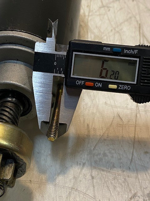 Outboard Starter Motor 10" Long 79mm OD 6mm Thread 9-Teeth