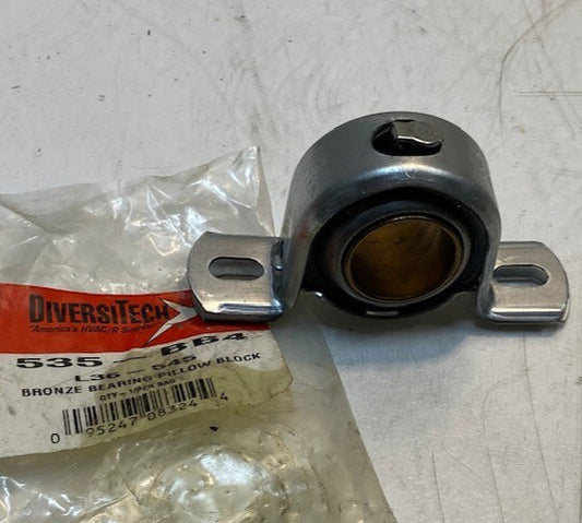 DiversiTech Bronze Bearing Pillow Block 535-BB4 | L36-545 | 25mm Bore 4" L 2" H
