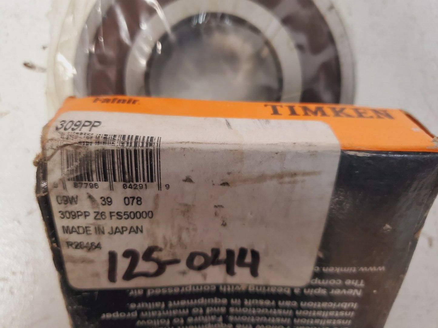 Timken Fafnir Ball Bearing 309PP Z6 FS50000