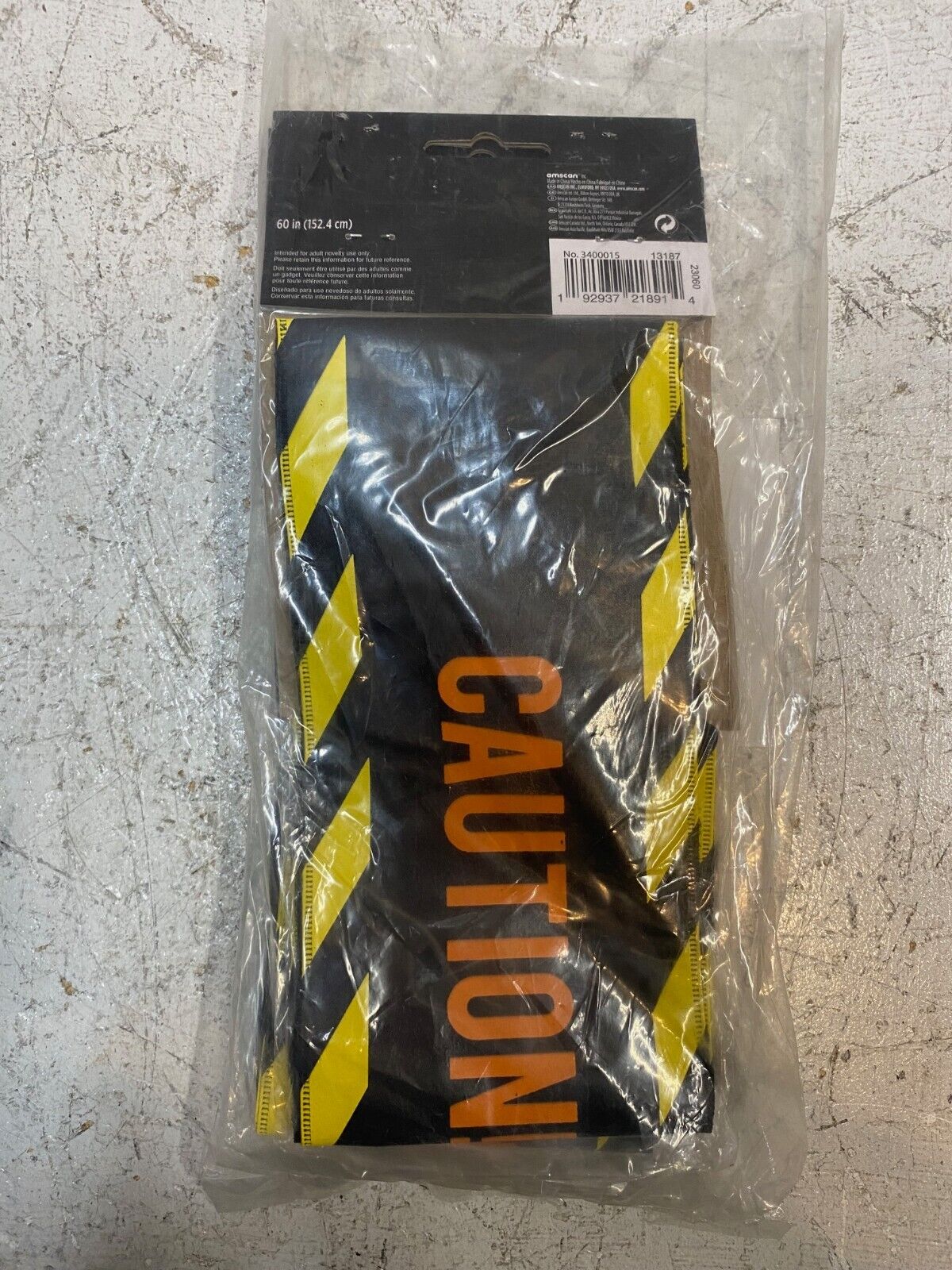 6 Quantity of Amscan Construction Caution Tape Sashes 30"x4" 3400015 (6 Qty)