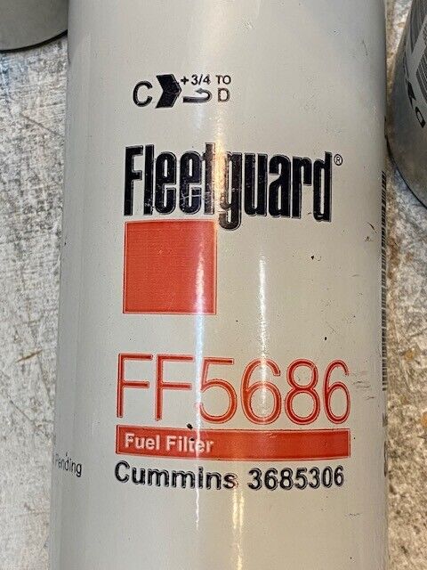 5 Quantity of Fleetguard FF5686 Fuel Filters Cummins 3685306 (5 Quantity)