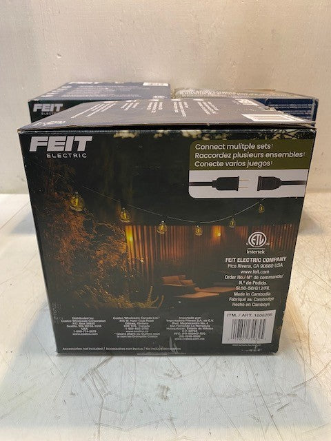 3 Quantity of Feit Electric 50ft LED String Light w/ Bulbs 1806288 (3 Qty)