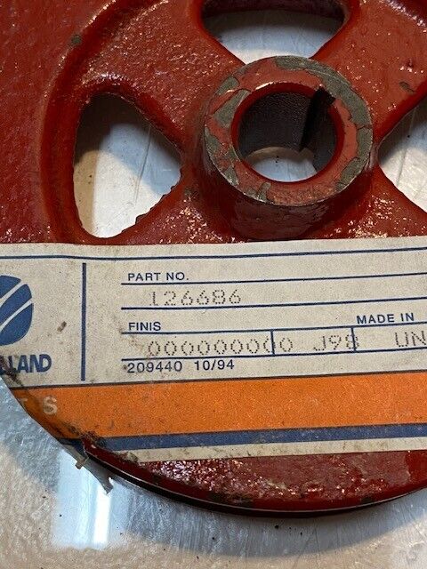 New Holland Red Pulley 126686 | 114mm OD 16mm Bore 18mm Thick