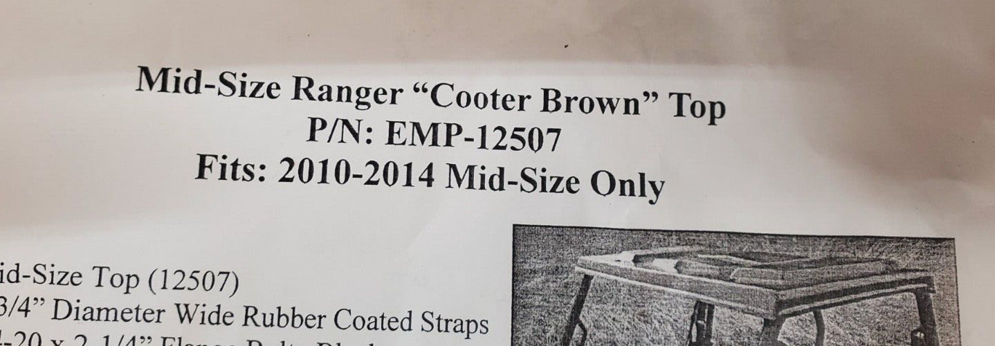 Hardware Kit for Mid Size Ranger Cooter Brown Top EMP-12507 | 2010-2014 Mid-Size