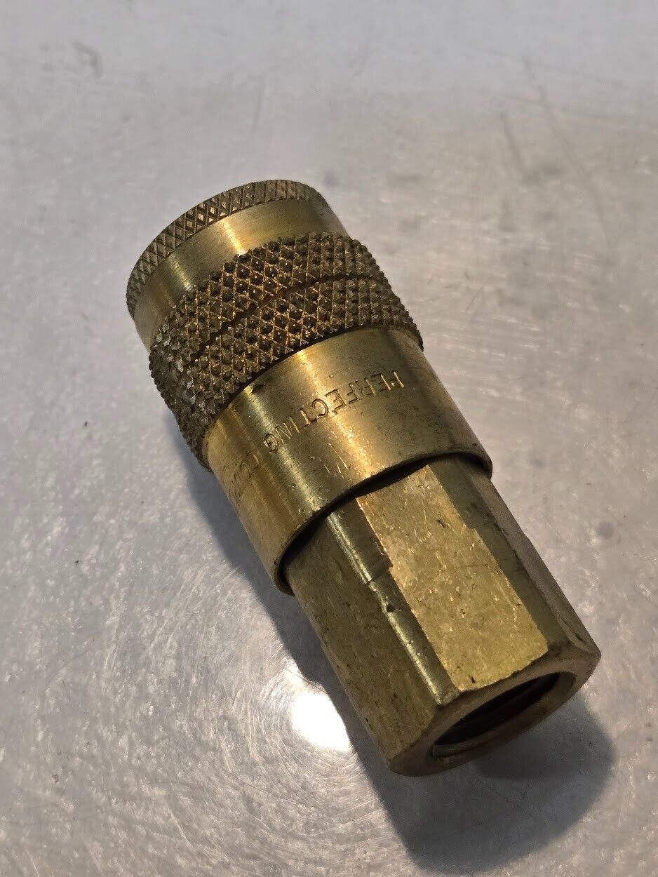 2 Quantity of Perfecting Coupling Series F 1/4" Quick Couplings 1/4" MPT (2 Qty)