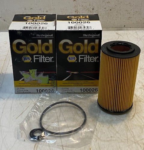2 Quantity of NAPA Gold Filters 100026 Engine Oil Filters (2 Quantity)