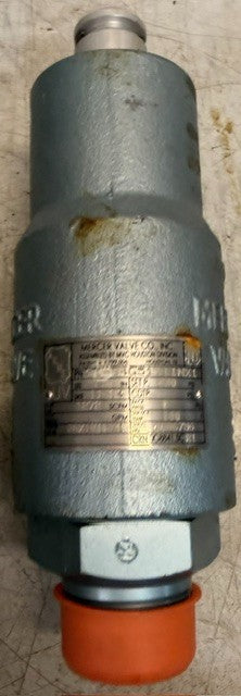 Mercer Valve 9100 Series Threaded Pressure Relief Valve 91-34G51V11NX1