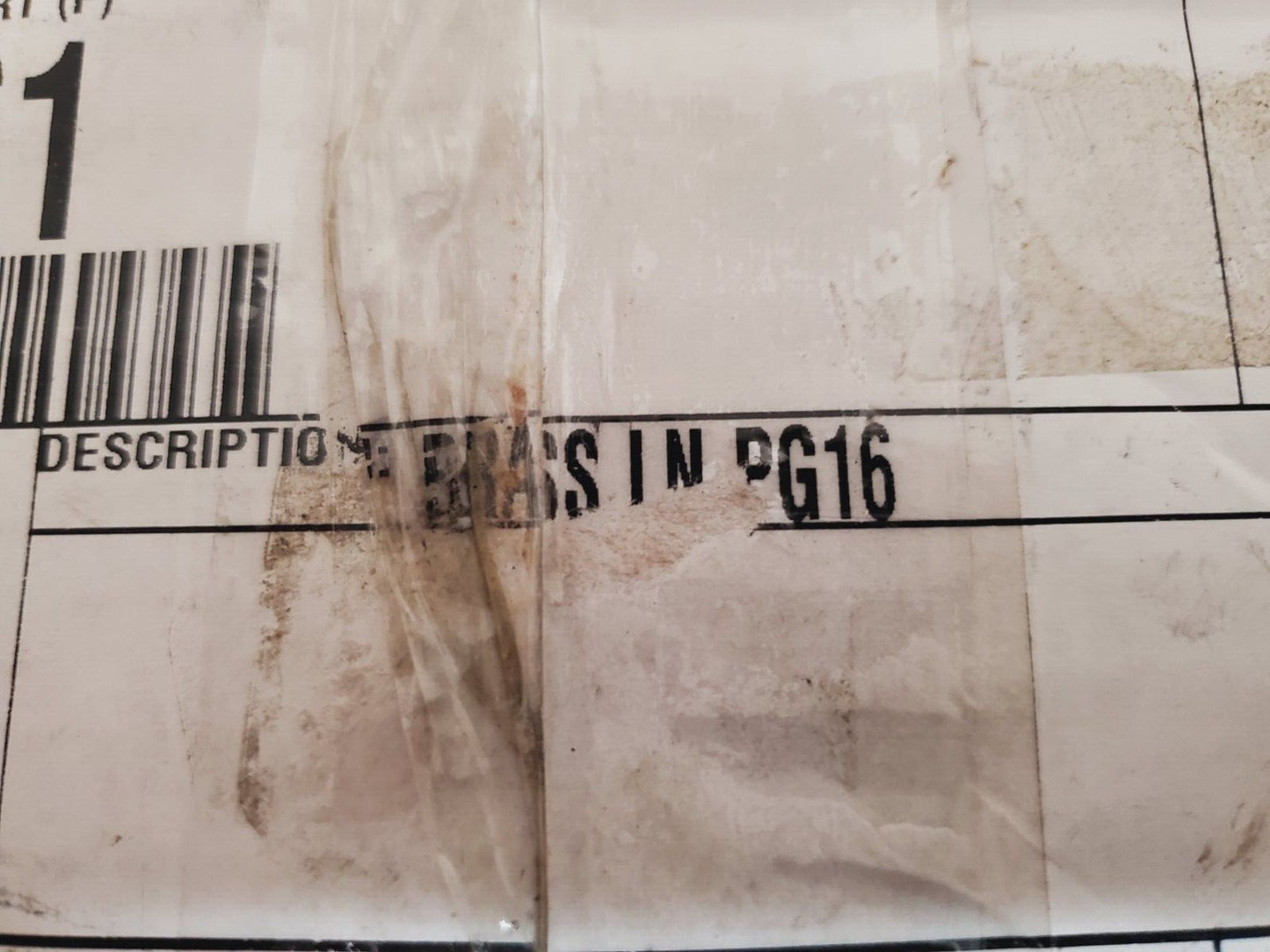 250 Qty Heyco Products Brass LN PG16 | 2261| 14060998 (250 Qty)