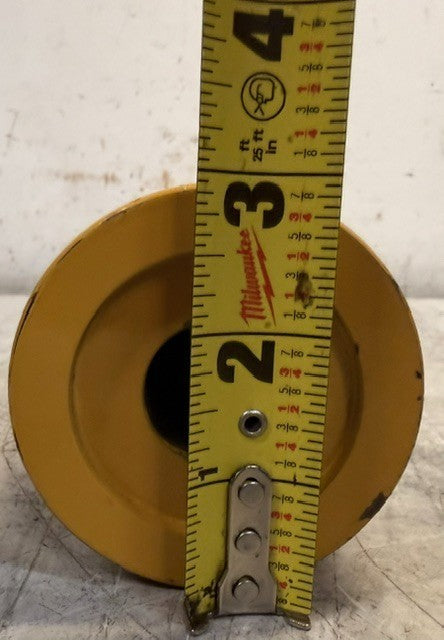 Yellow Painted Hydraulic Cylinder Barrel 15-1/8 In Length 3 In Wide Heavy Duty