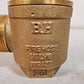 BH 1-1/2" NPT 300 Brass Threaded Fire Hose Valve | Listed 37WL