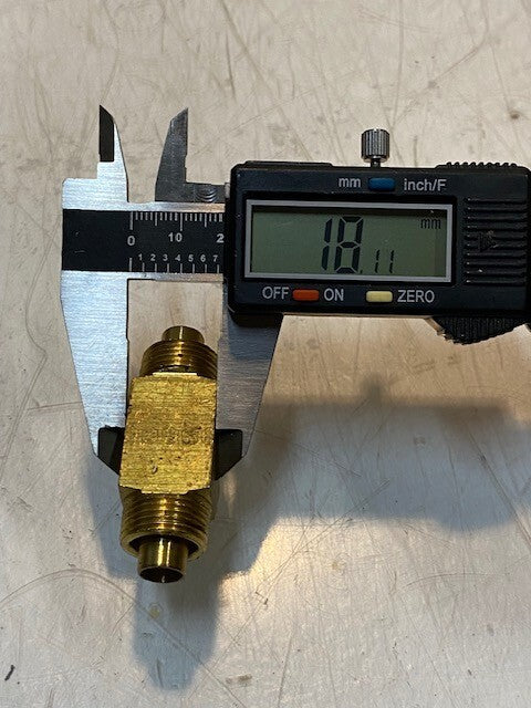 17 Quantity of Brass Compression Tee Pipe Fitting 17mm Thread 8mm ID (17 Qty)