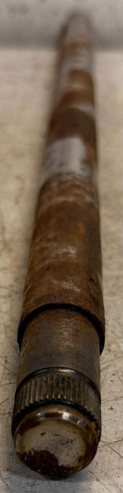 Metal Rear Axle Shaft 21-3/8In Heavy Equipment Industrial Drivetrain Unit