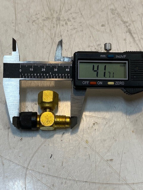 2 Quantity of Robinair 40398 Access Tees 1/4 MFL x 1/4 MFL w/ Core (2 Quantity)
