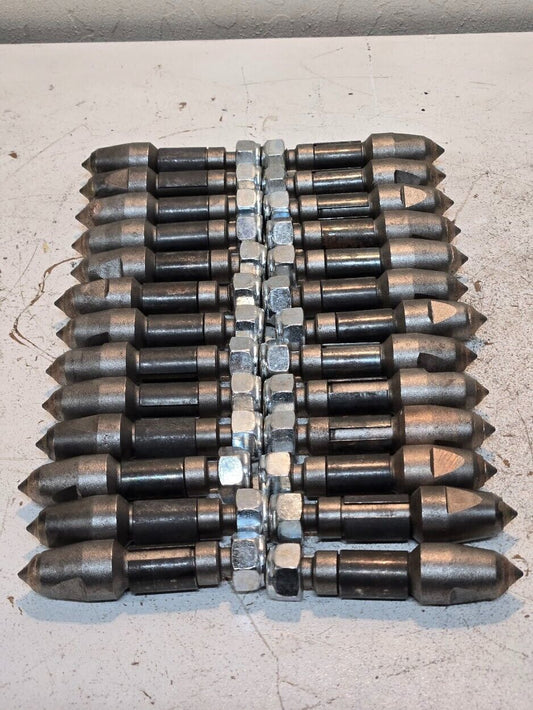 26 Quantity of Rock Rotor Points with Nuts | 21mm Collar (26 Quantity)