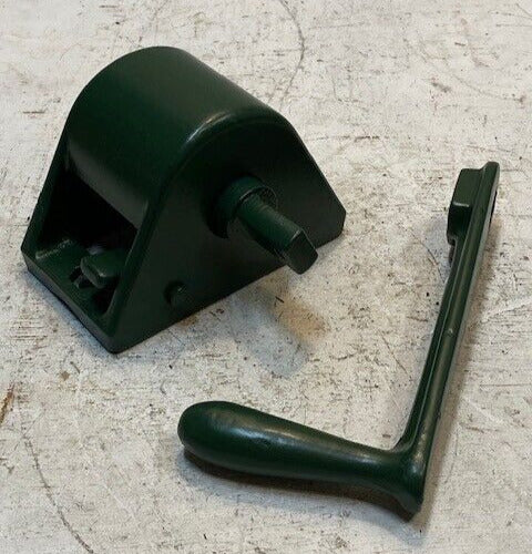 Winder for Tennis Posts, Green, 4" Tall 5-1/2" Wide 3-1/8" Deep