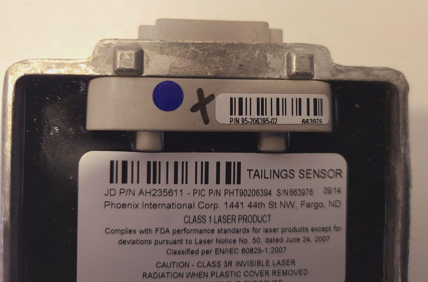 John Deere Tailing Sensor PHT90206394 | 663976 | AH235611 | 95-206395-02