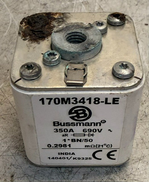 11 Quantity of Bussman 170M3418-LE HighSpeed Square Body Fuse 350A 690V Untested